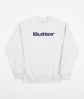 Butter Goods Logo Crewneck Sweatshirt in Ash Grey
