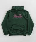 Butter Goods Notes Embroidered Hoodie in Forest Green