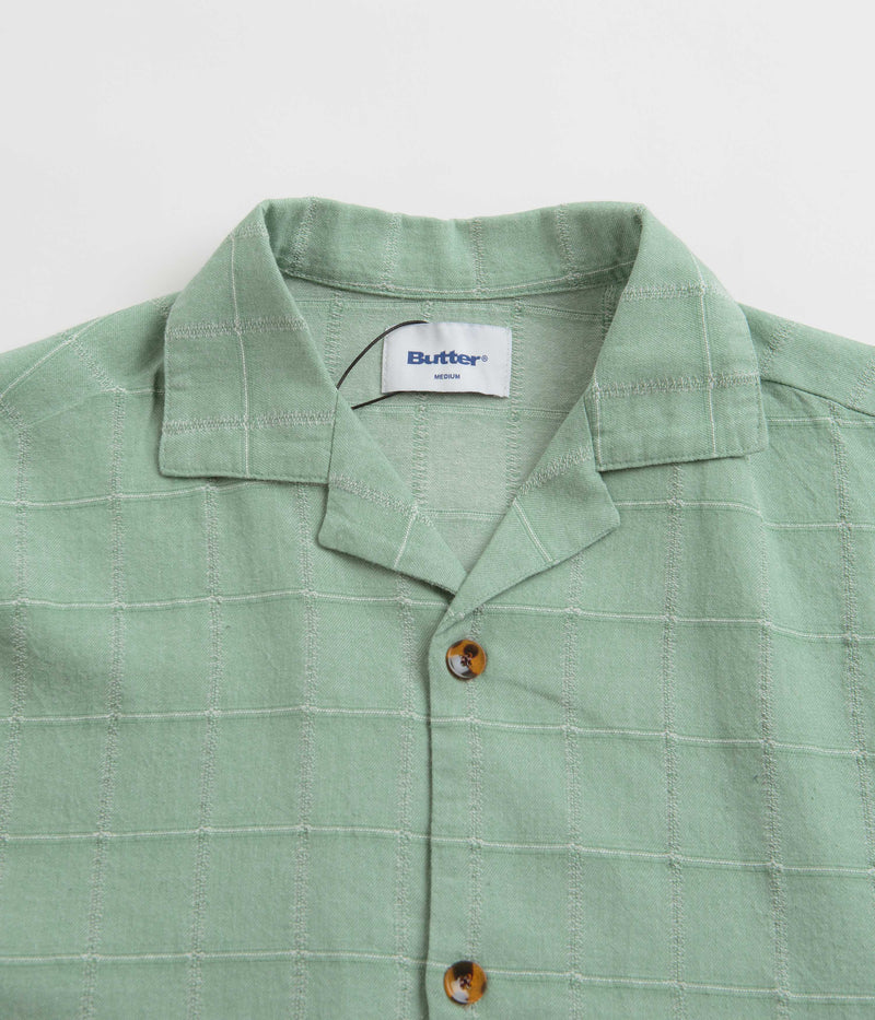 Butter Goods Pacific Short Sleeve Shirt in Pale Green