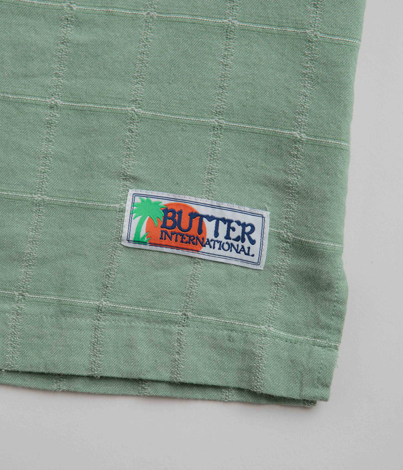 Butter Goods Pacific Short Sleeve Shirt in Pale Green
