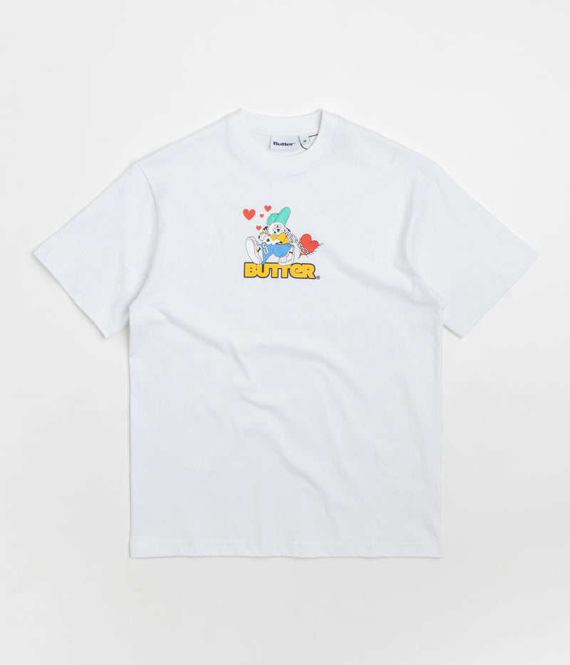 Butter Goods Puppy Love Logo T-Shirt in White
