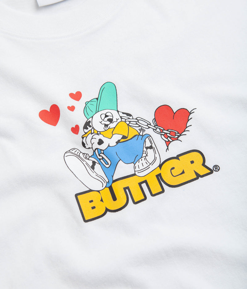 Butter Goods Puppy Love Logo T-Shirt in White