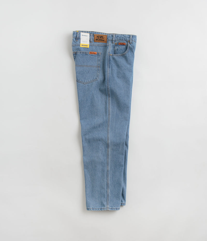 Butter Goods Relaxed Jeans in Washed Indigo