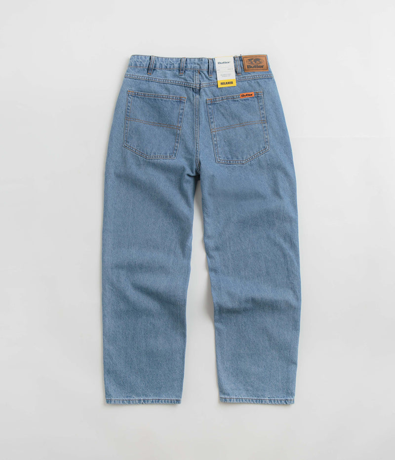 Butter Goods Relaxed Jeans in Washed Indigo