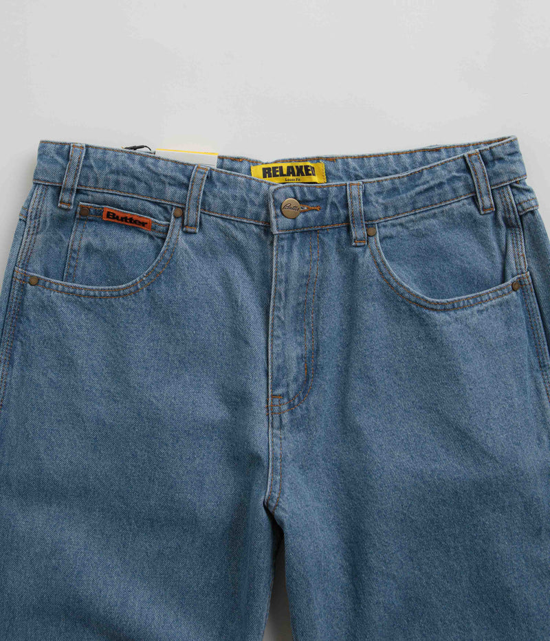 Butter Goods Relaxed Jeans in Washed Indigo