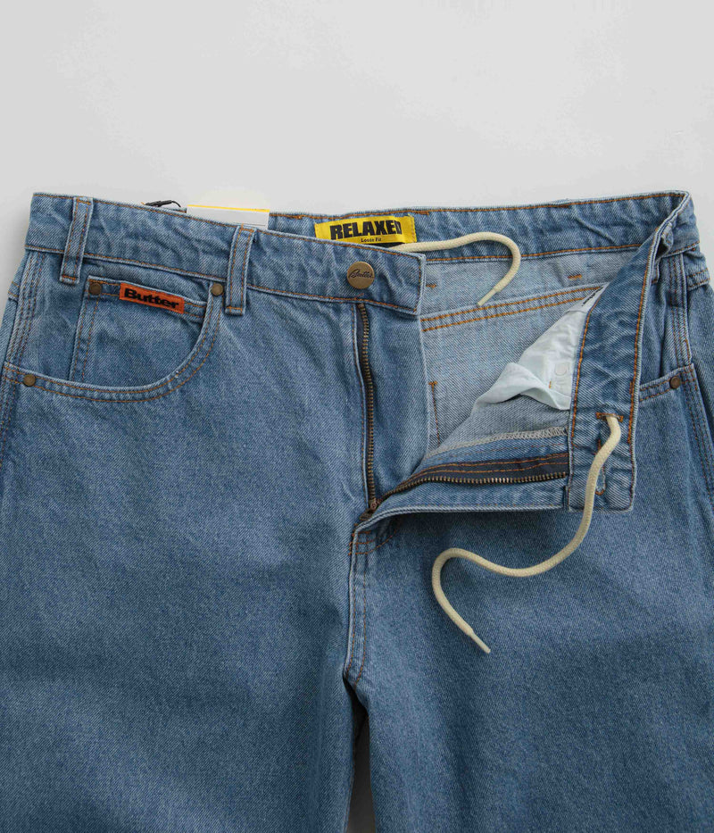 Butter Goods Relaxed Jeans in Washed Indigo