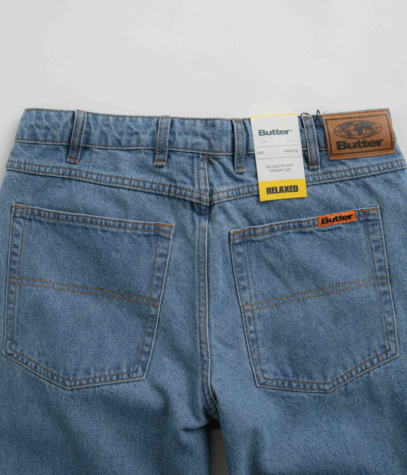 Butter Goods Relaxed Jeans in Washed Indigo