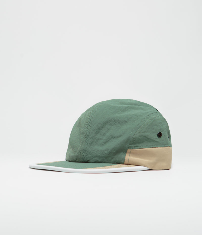 Butter Goods Ripstop Trail 5 Panel Cap in Sand and Forest