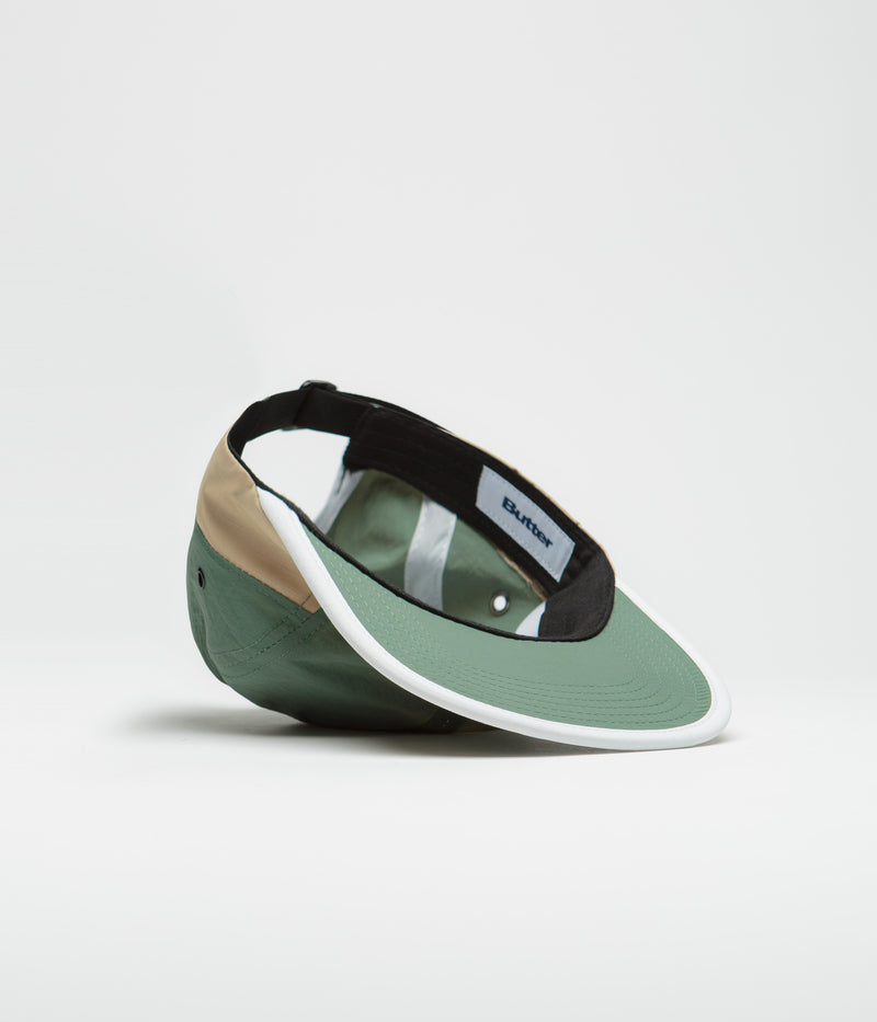 Butter Goods Ripstop Trail 5 Panel Cap in Sand and Forest