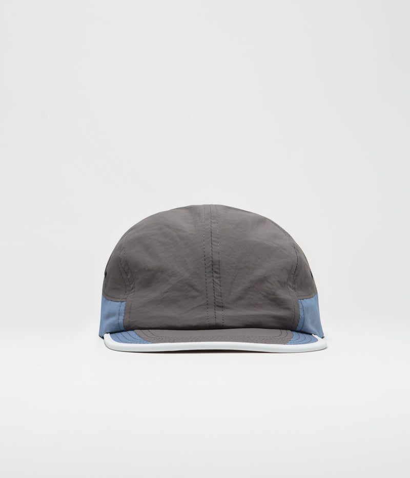 Butter Goods Ripstop Trail 5 Panel Cap in Slate and Steel