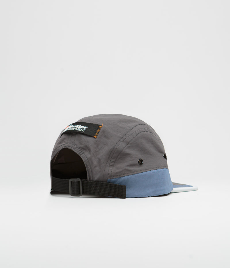 Butter Goods Ripstop Trail 5 Panel Cap in Slate and Steel