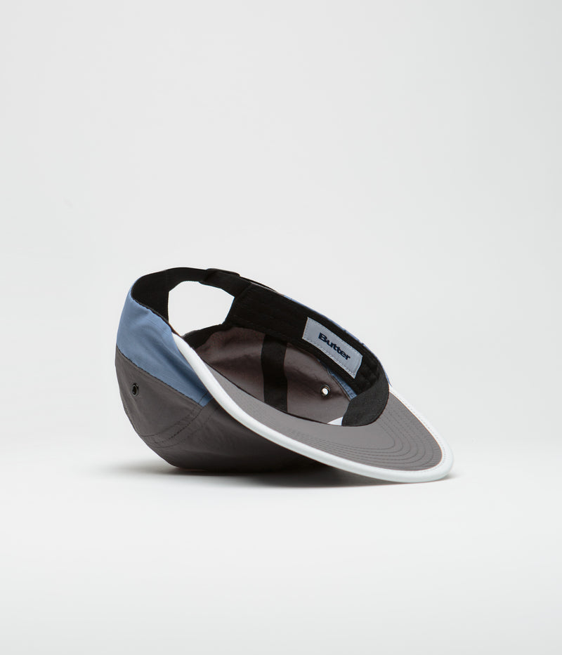 Butter Goods Ripstop Trail 5 Panel Cap in Slate and Steel