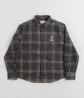 Butter Goods Rodent Flannel Shirt in Black and Grey