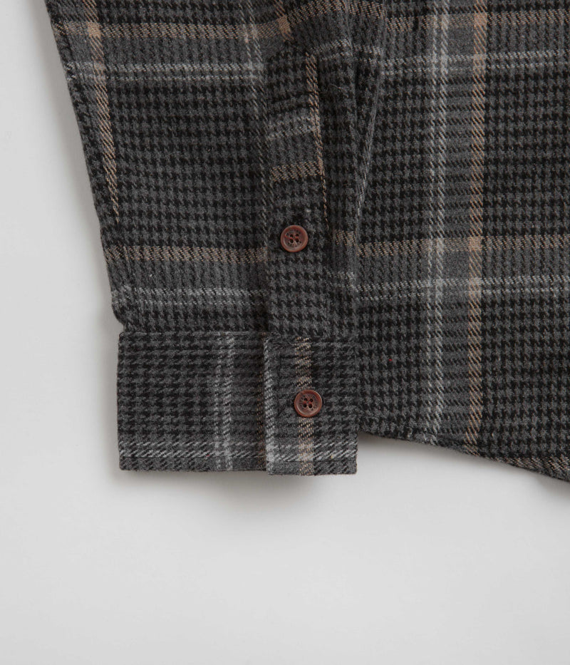 Butter Goods Rodent Flannel Shirt in Black and Grey