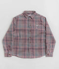 Butter Goods Rodent Flannel Shirt in Pink and Grey