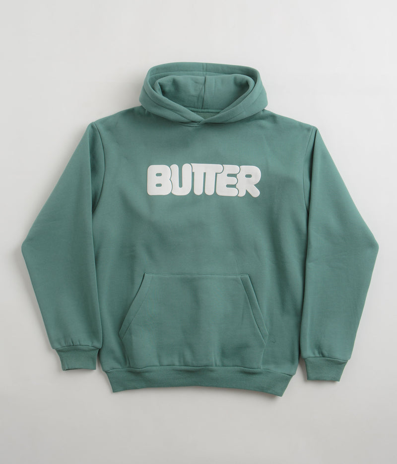 Butter Goods Rounded Logo Hoodie in Jungle Wood