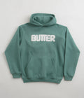 Butter Goods Rounded Logo Hoodie in Jungle Wood