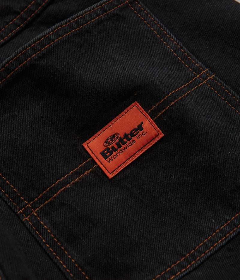 Butter Goods Santosuosso Cargo Jeans in Washed Black and Blue