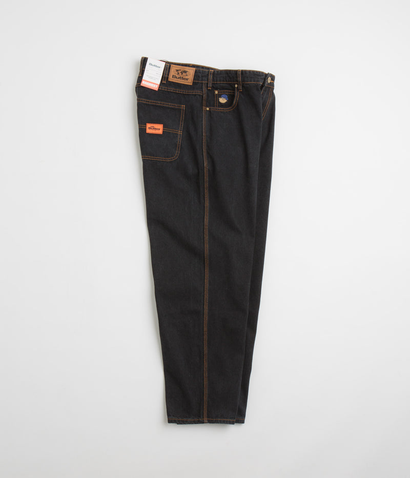 Butter Goods Santosuosso Denim Pants in Washed Black