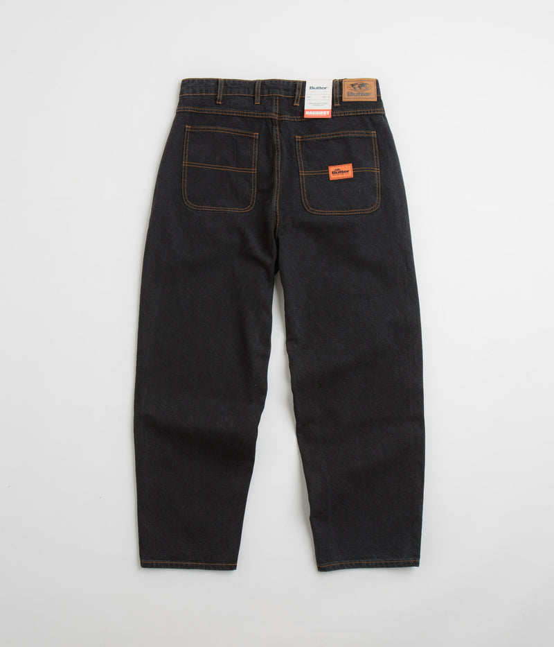 Butter Goods Santosuosso Denim Pants in Washed Black