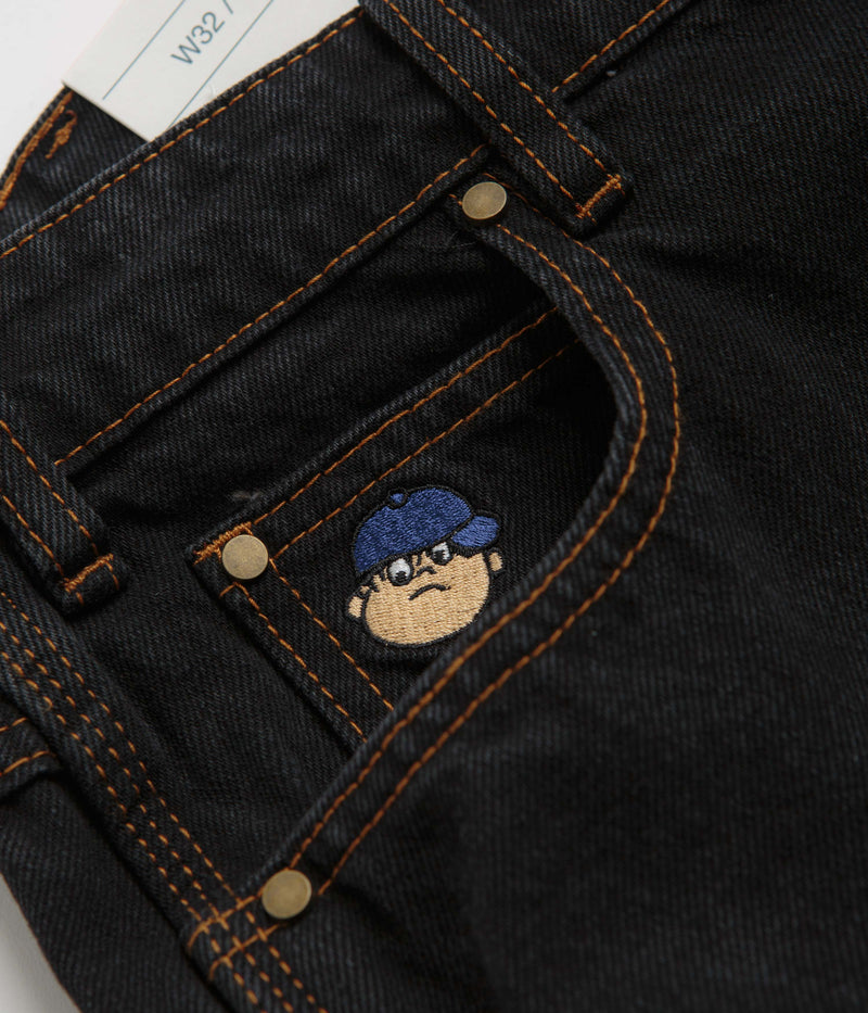 Butter Goods Santosuosso Denim Pants in Washed Black