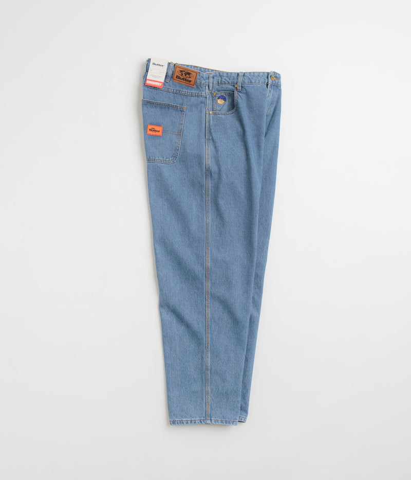 Butter Goods Santosuosso Denim Pants in Washed Indigo