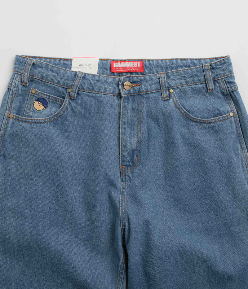 Butter Goods Santosuosso Denim Pants in Washed Indigo