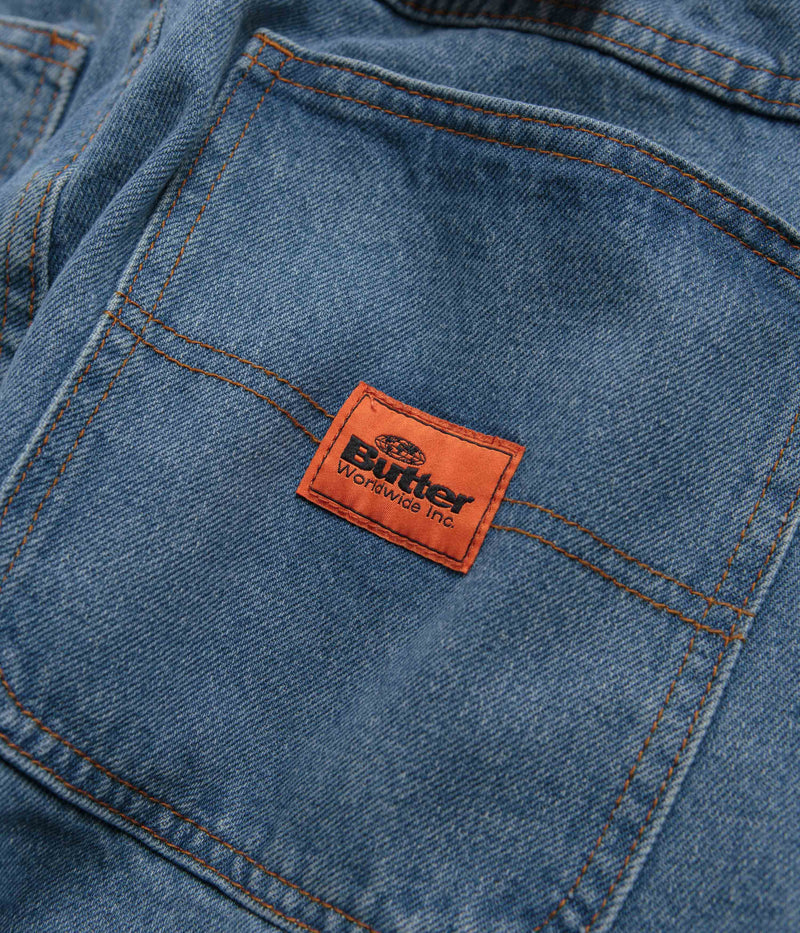 Butter Goods Santosuosso Denim Pants in Washed Indigo