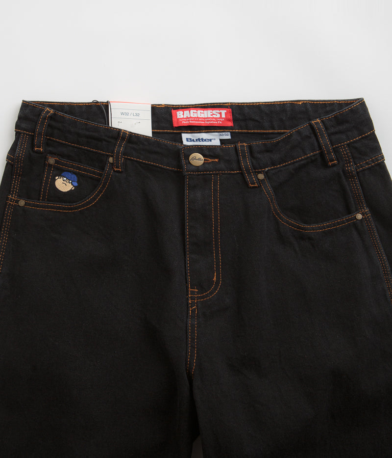 Butter Goods Santosuosso Jeans in Washed Black and Blue