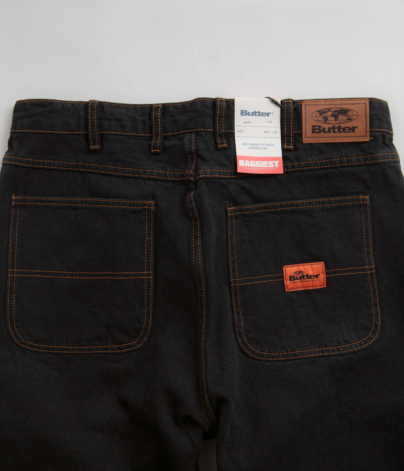 Butter Goods Santosuosso Jeans in Washed Black and Light Blue