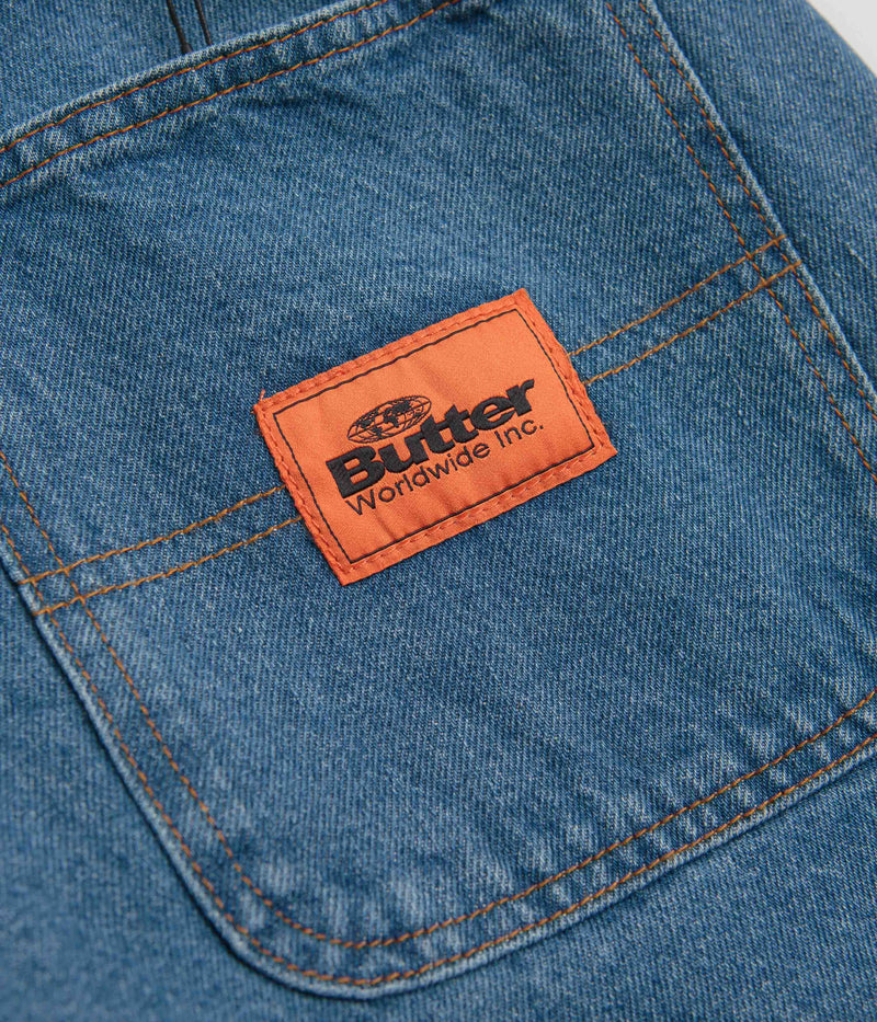 Butter Goods Santosuosso Jeans in Washed Indigo and Blue / Blue