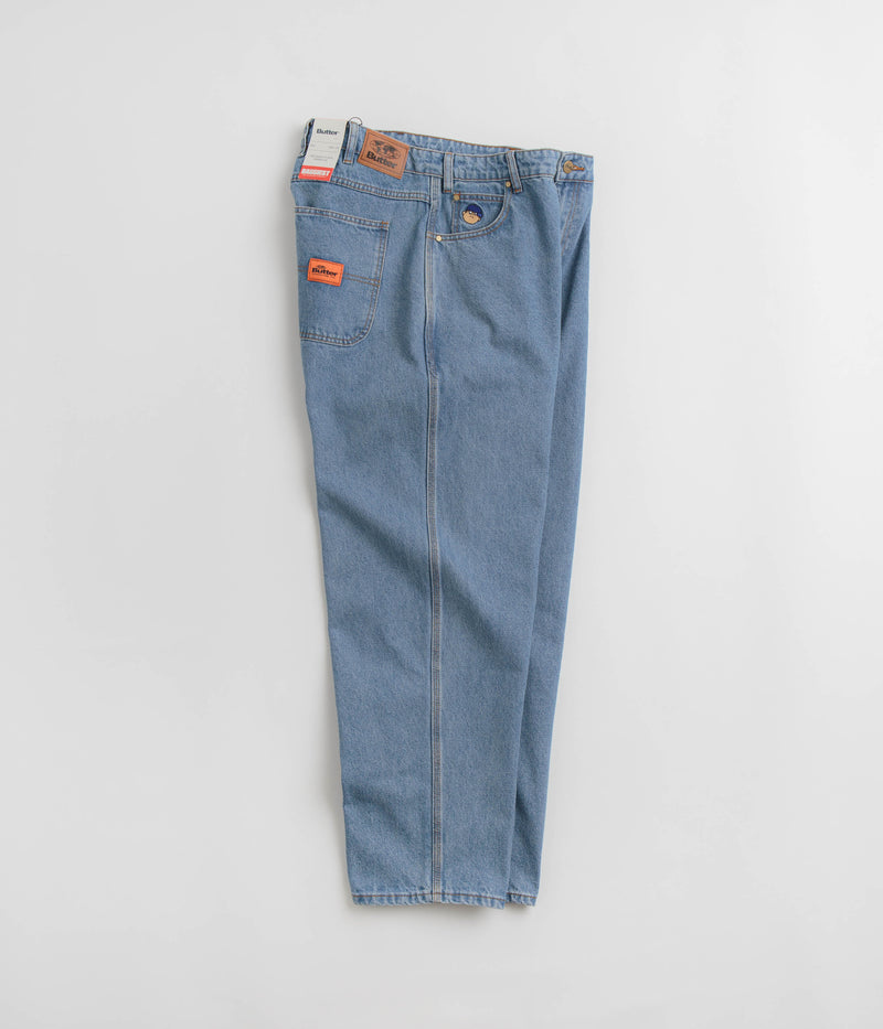 Butter Goods Santosuosso Jeans in Washed Indigo and Light Blue