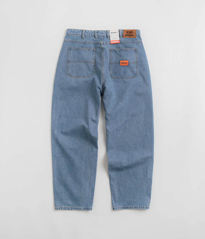 Butter Goods Santosuosso Jeans in Washed Indigo and Light Blue