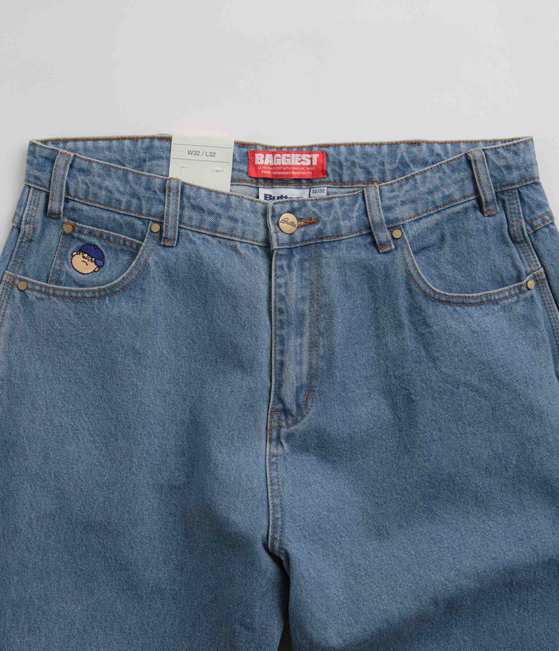Butter Goods Santosuosso Jeans in Washed Indigo and Light Blue