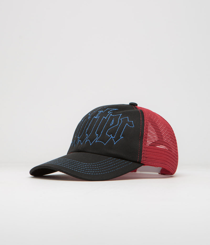 Butter Goods Shock Trucker Cap in Black