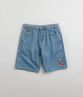 Butter Goods Sorcerer Baggy Denim Shorts in Washed Indigo