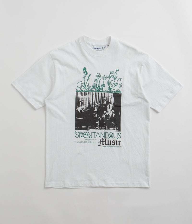 Butter Goods Spontaneous Music T-Shirt in White