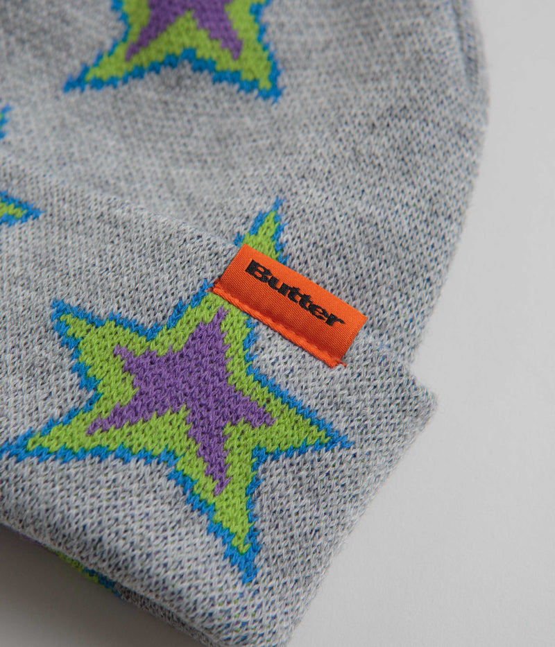 Butter Goods Star Beanie in Grey