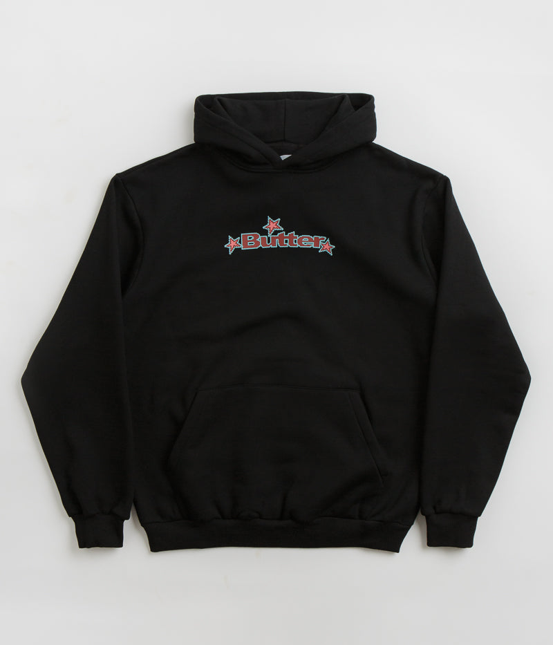 Butter Goods Star Logo Hoodie in Black