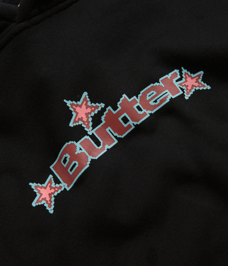 Butter Goods Star Logo Hoodie in Black