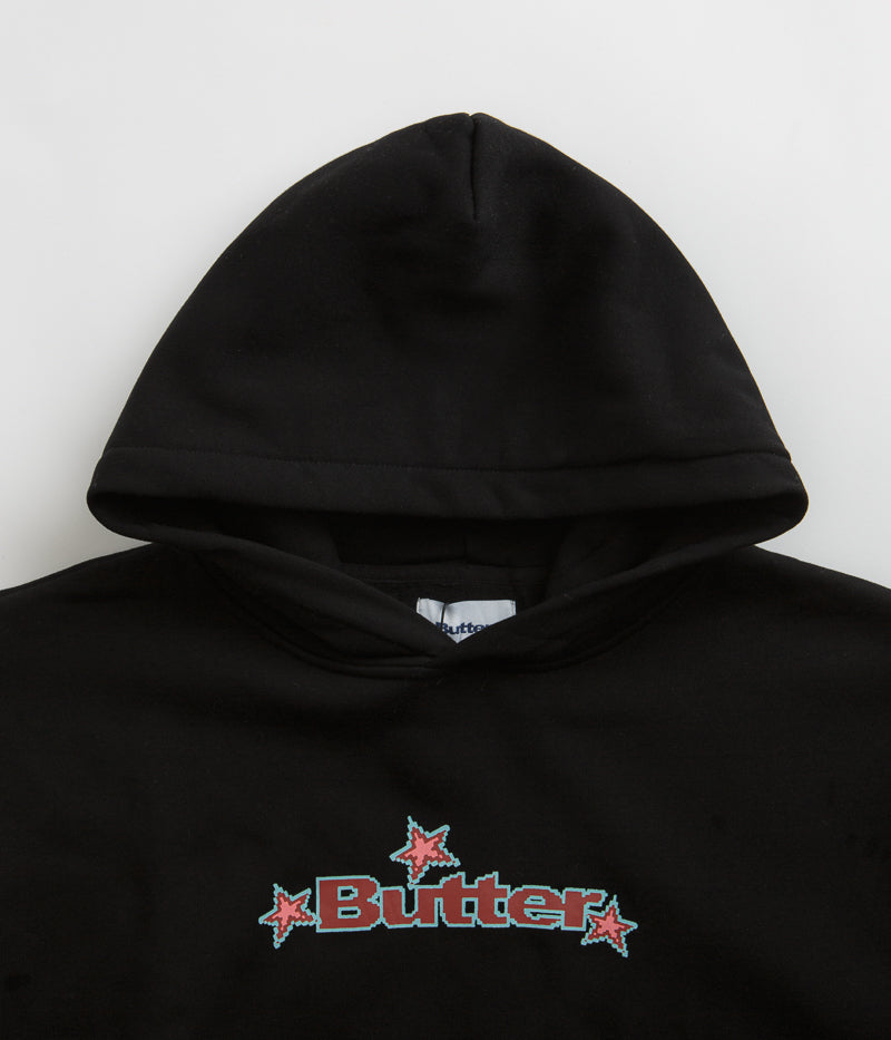 Butter Goods Star Logo Hoodie in Black