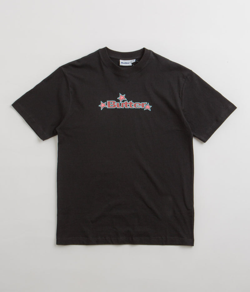 Butter Goods Star Logo T-Shirt in Black