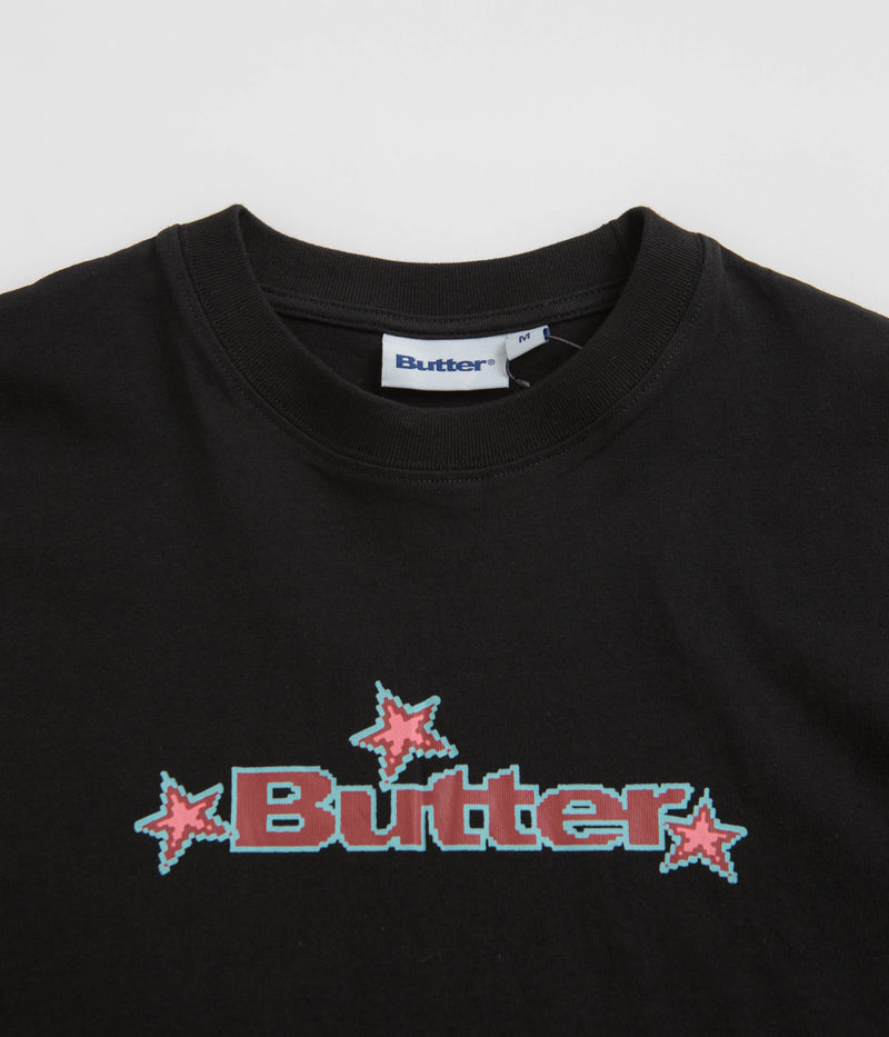Butter Goods Star Logo T-Shirt in Black