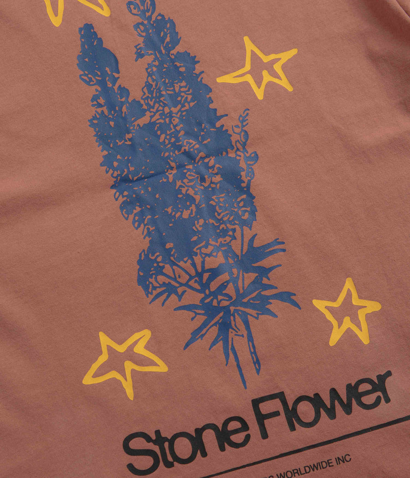 Butter Goods Stone Flower T-Shirt in Washed Wood