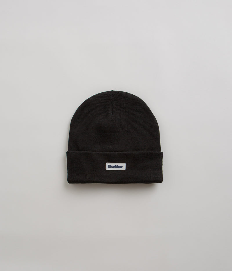 Butter Goods Tall Cuff Beanie in Black