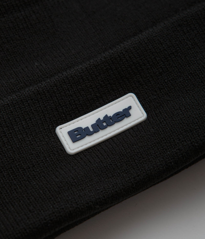 Butter Goods Tall Cuff Beanie in Black