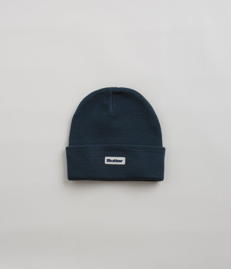 Butter Goods Tall Cuff Beanie in Navy