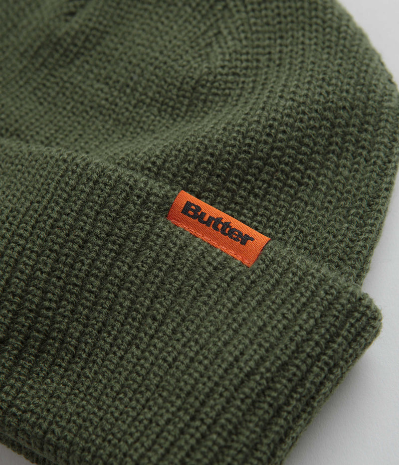 Butter Goods Tall Wharfie Beanie in Army