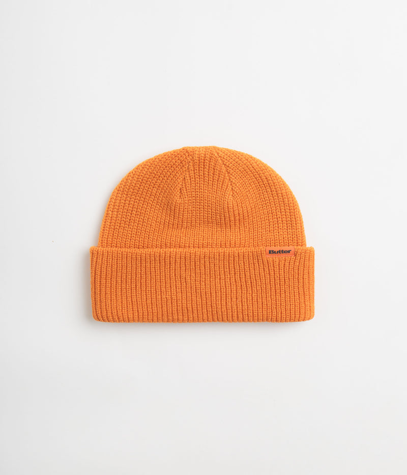 Butter Goods Tall Wharfie Beanie in Burnt Orange