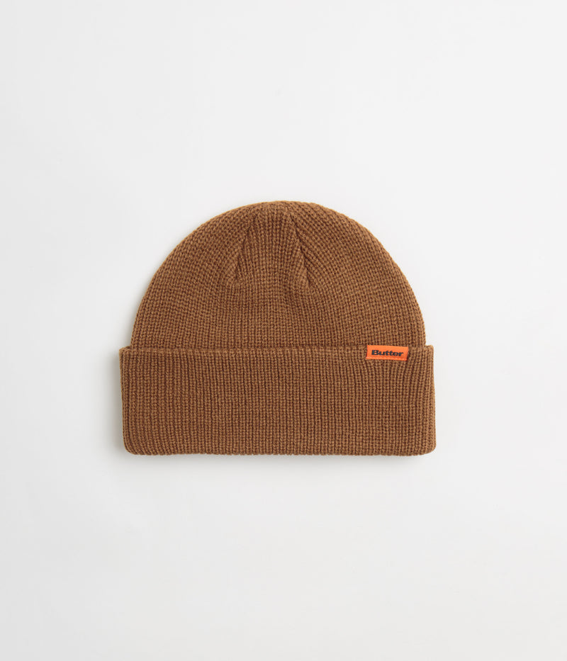 Butter Goods Tall Wharfie Beanie in Oak